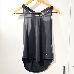 Nike Black Mesh Dri-Fit Performance Tank – Size S